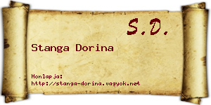 Stanga Dorina névjegykártya